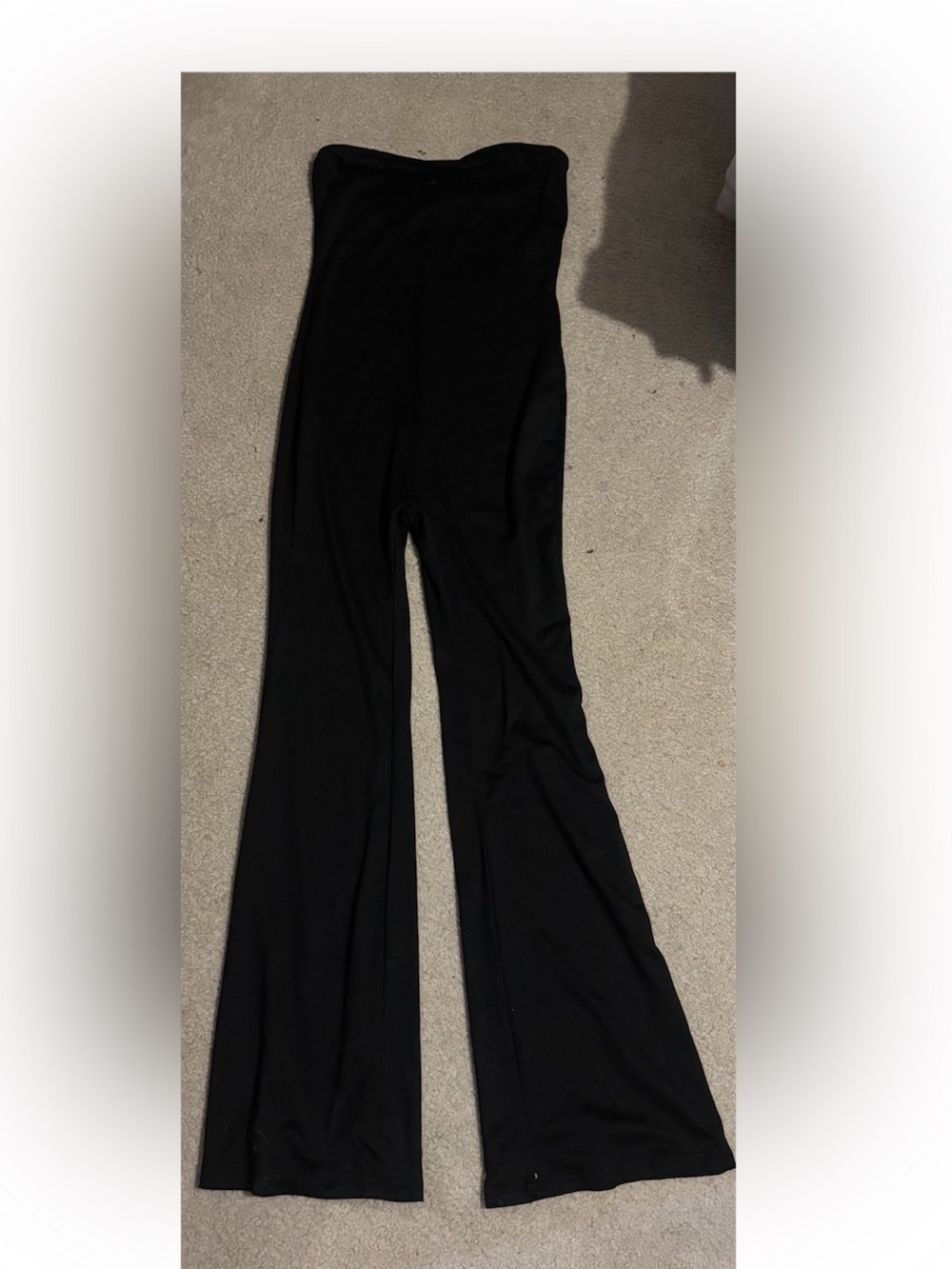 Black Strapless Jumpsuit